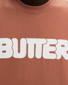 Butter Goods Rounded Logo Tee Brown - Mens - Shortsleeves