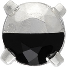 WWW.WILLSHOTT Silver & Black Onyx Half Earring