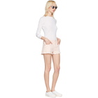 Stella McCartney Pink Denim Cut Off Shorts