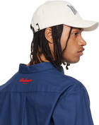 Balmain Off-White Cotton 'Balmain College' Cap