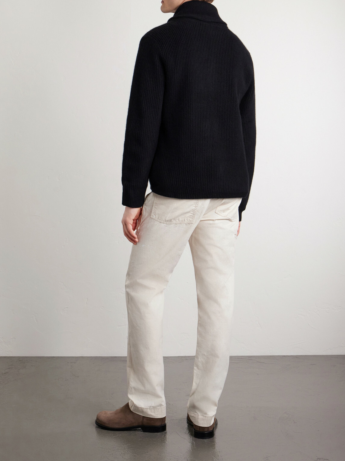 RRL - Shawl-Collar Cashmere Cardigan - Black