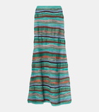 Ulla Johnson Rosen knitted cotton-blend midi skirt