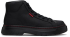 Hugo Black Structured High-Top Sneakers