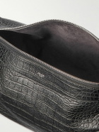 CELINE - Romy Large Croc-Effect Leather Messenger Bag