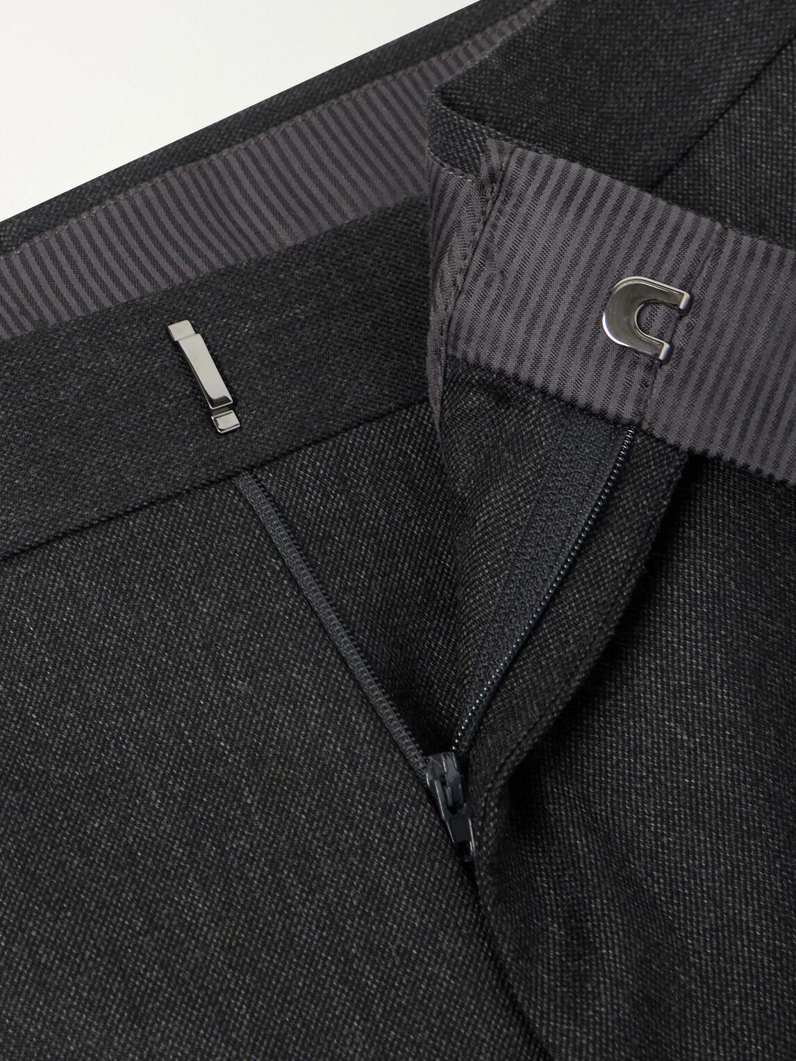 TOM FORD - Shelton Straight-Leg Wool-Twill Suit Trousers - Gray
