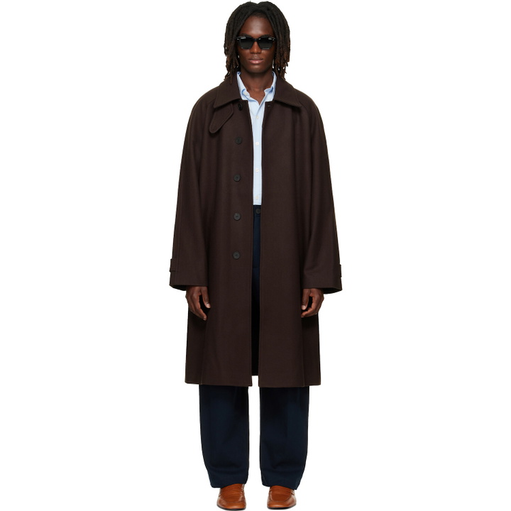 Photo: Studio Nicholson Brown Cabo Wool Coat