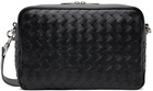 Bottega Veneta Black Leather Messenger Bag