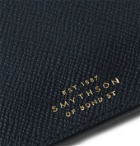 Smythson - Panama Cross-Grain Leather Currency Case - Blue
