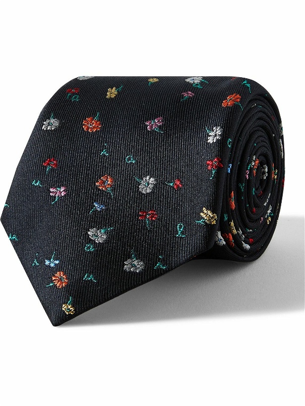 Photo: Paul Smith - 8cm Embroidered Silk-Twill Tie