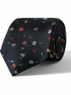 Paul Smith - 8cm Embroidered Silk-Twill Tie