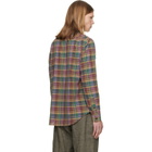 Polo Ralph Lauren Green & Brown Bleeding Madras Sport Shirt
