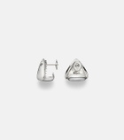 Yvonne Léon Requin 9kt white gold earrings with diamonds