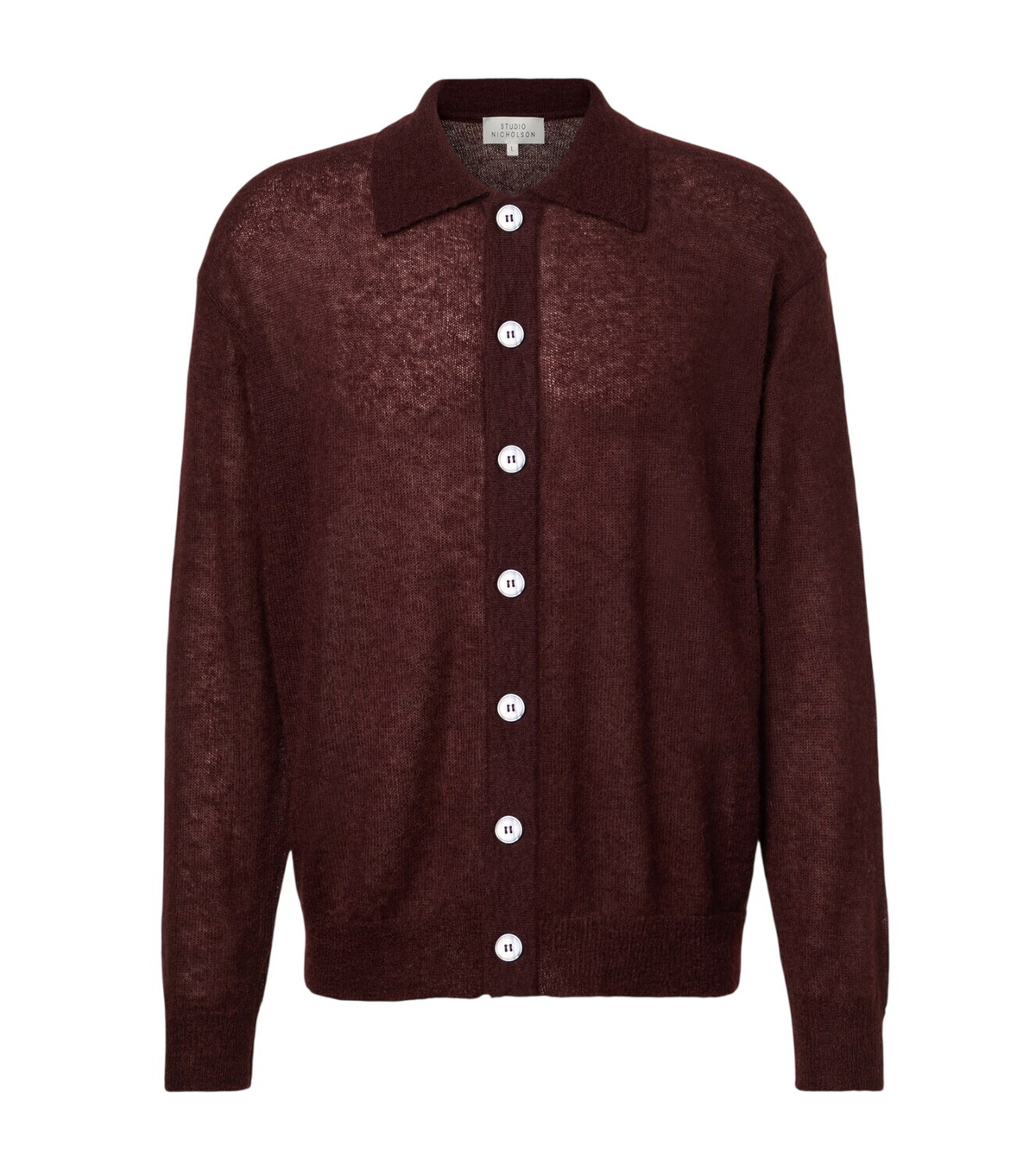 トップス STUDIO NICHOLSON Lambswool 7G Cardigan STUDIO NICHOLSON Lambswool 7G Cardigan 【公式通販】