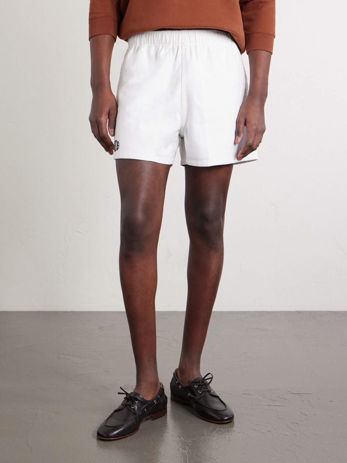 BODE - Field Straight-Leg Logo-Embroidered Cotton-Twill Shorts - White