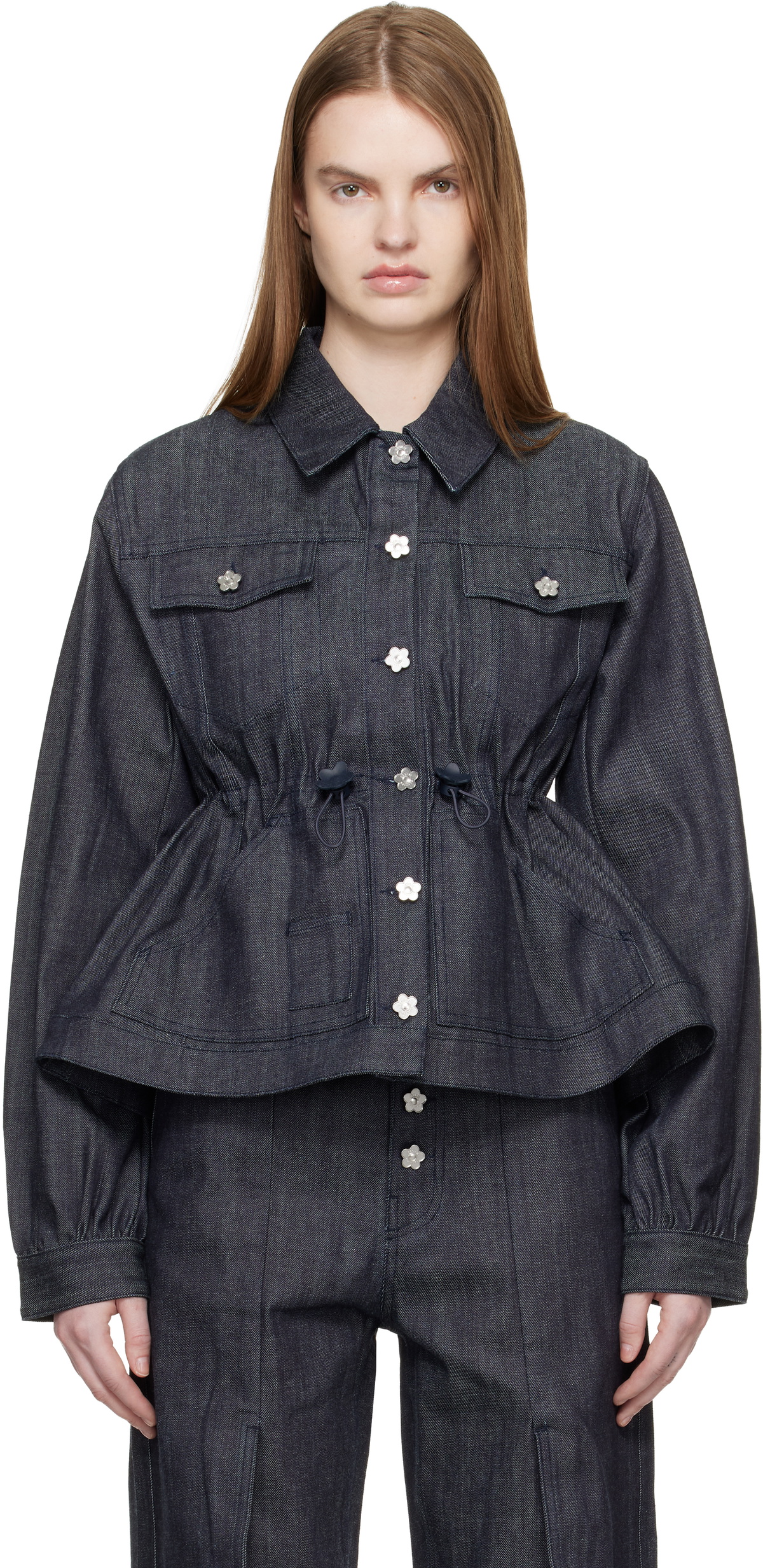Cecilie Bahnsen Blue Alice Denim Jacket Cecilie Bahnsen