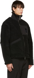 AMI Alexandre Mattiussi Black Ami de Cœur Technical Patch Jacket