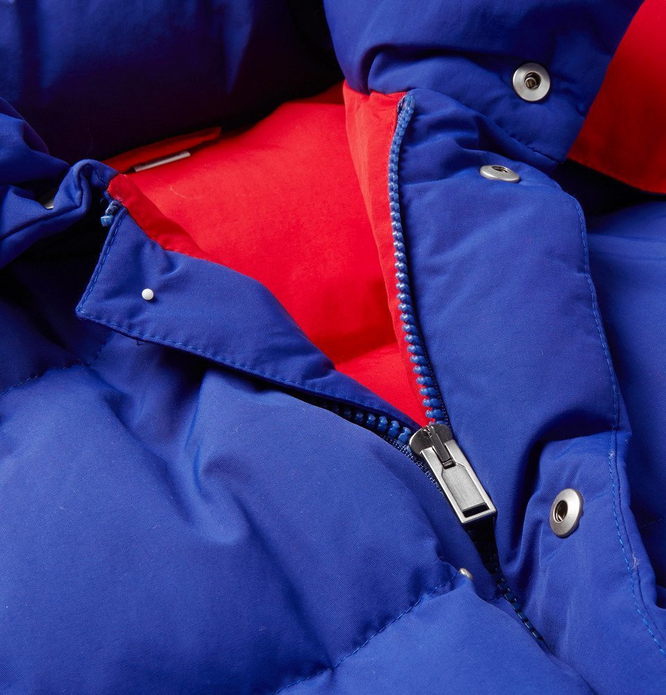 GG Canvas Padded Down Jacket in Blue - Gucci