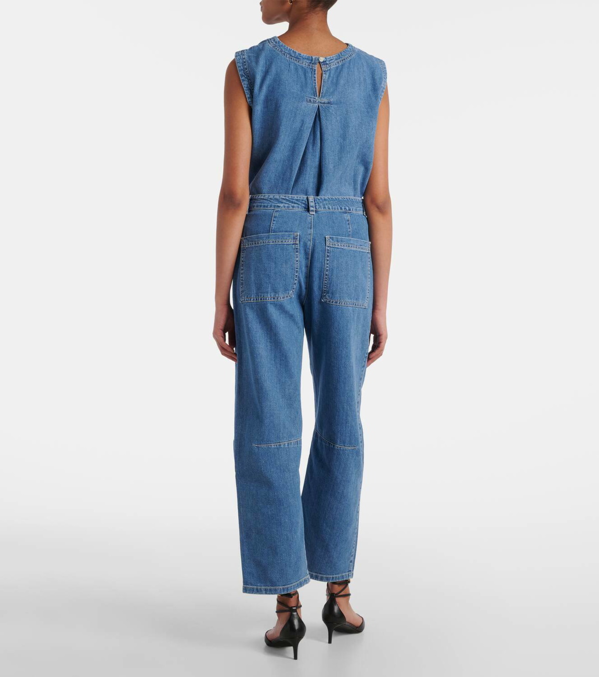 Velvet Farah cropped barrel-leg jeans