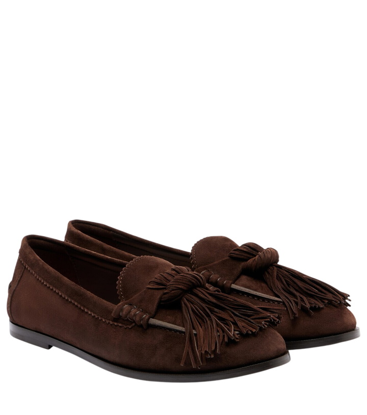Photo: Aquazzura Freddie suede loafers