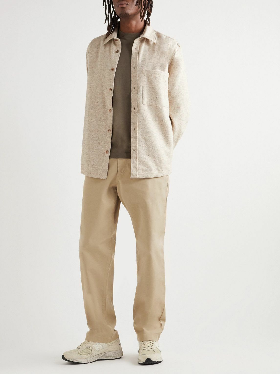 NN07 - Alex Straight-Leg Cotton-Blend Twill Chinos - Neutrals NN07