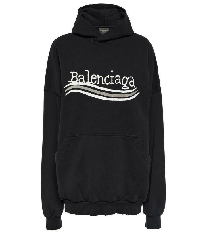 Photo: Balenciaga Printed cotton jersey hoodie