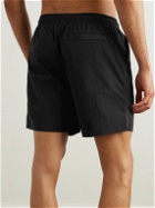 Belstaff - Clipper Straight-Leg Mid-Length Swim Shorts - Black