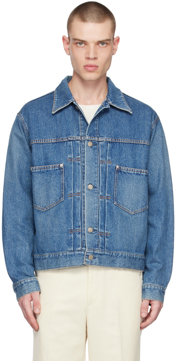 The Letters Blue Work Tuck Denim Jacket
