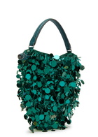 Anya Hindmarch Beetle Sequin-embellished Satin Cross-body bag - Teal - One Size