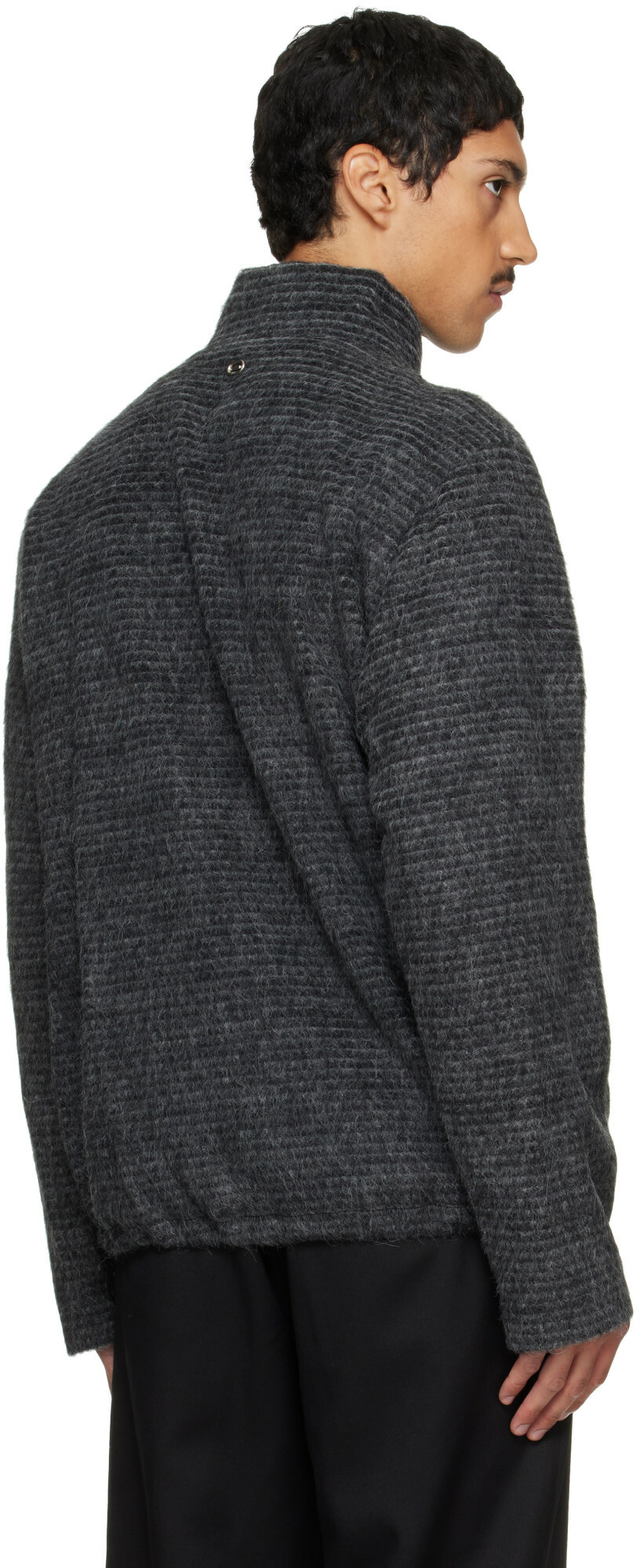 Solid Homme Gray Alpaca Jacket