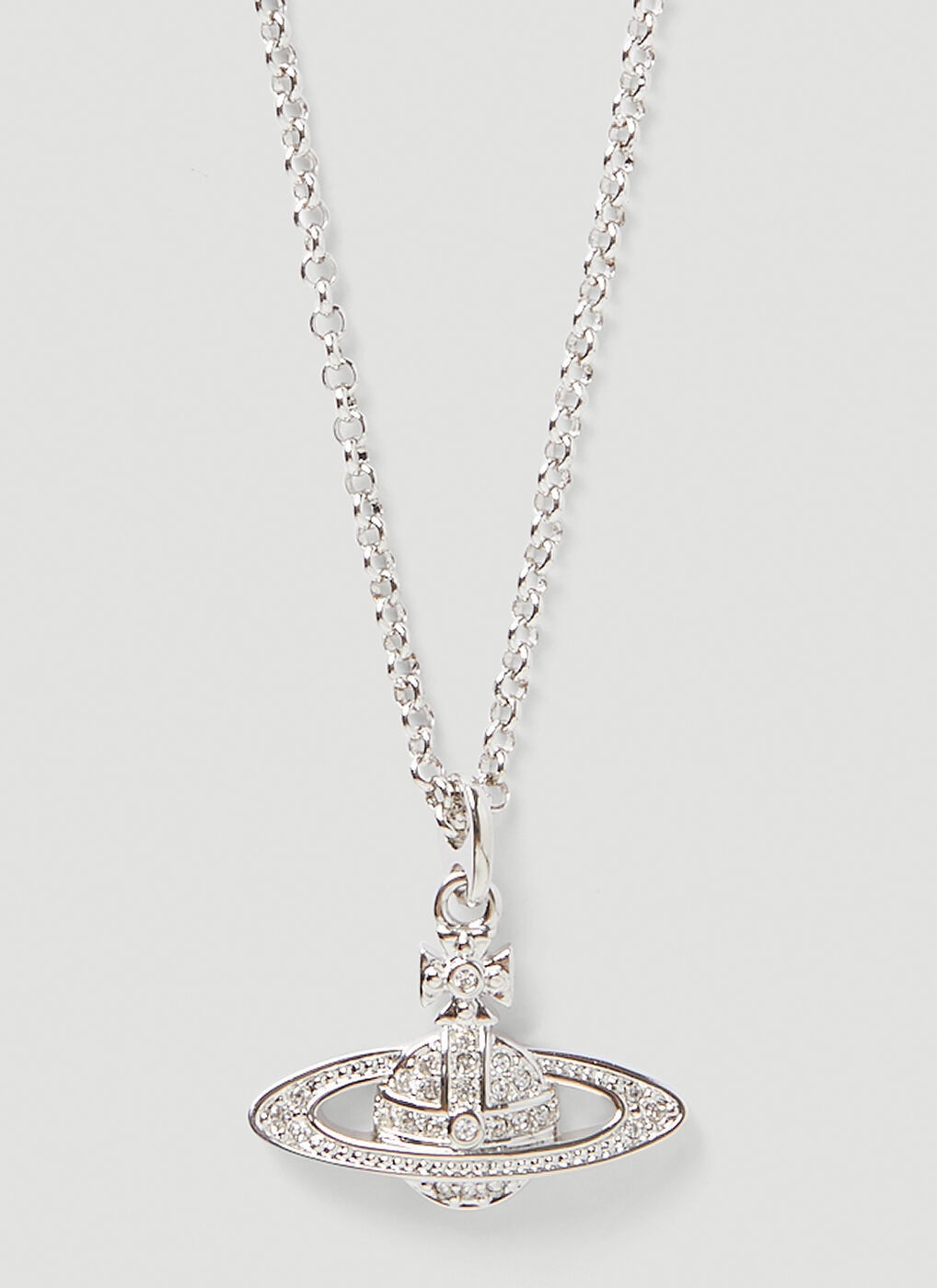 Vivienne Westwood MINI BAS RELIEF PENDANT UNISEX - Necklace -  silver-coloured/light rose/silver-coloured - Zalando.de
