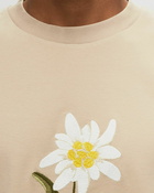 Drôle De Monsieur Le Tee Fleurs Brodées Beige - Mens - Shortsleeves