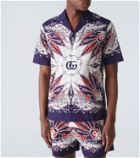 Gucci Double G printed cotton bowling shirt