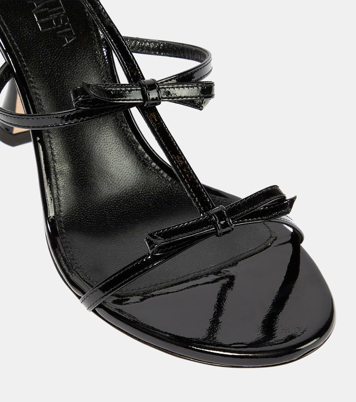 Giambattista Valli Love Bow patent leather sandals
