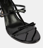 Giambattista Valli Love Bow patent leather sandals