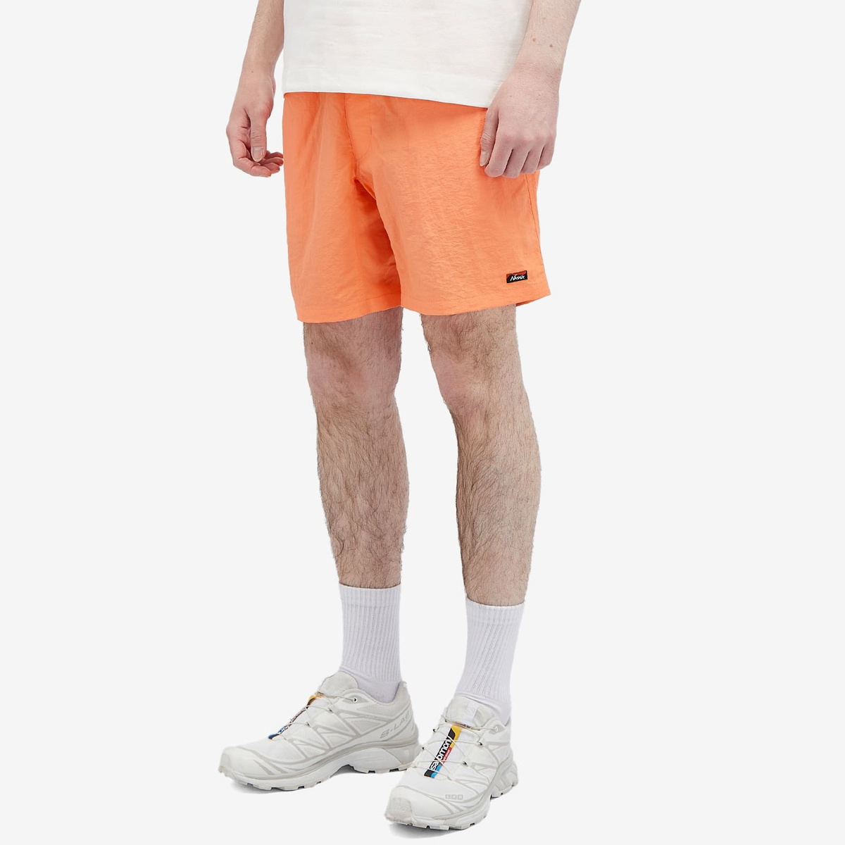 Nanga Men's Nylon Tusser Easy Shorts in S Orange Nanga