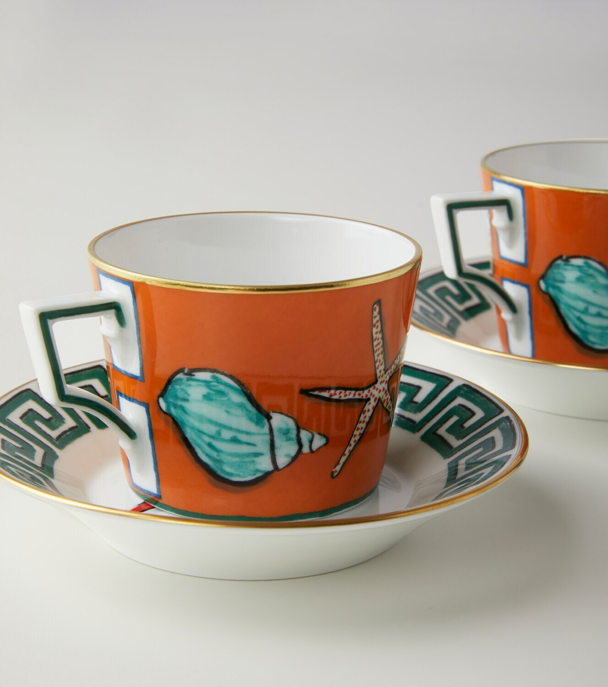 Ginori 1735 - Il Viaggio di Nettuno set of 2 teacups and saucers