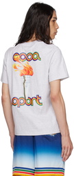 Casablanca Gray 'La Flamme Du Sport' T-Shirt