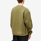 F/CE. Men's Deltapeak Crew Sweat in Olive