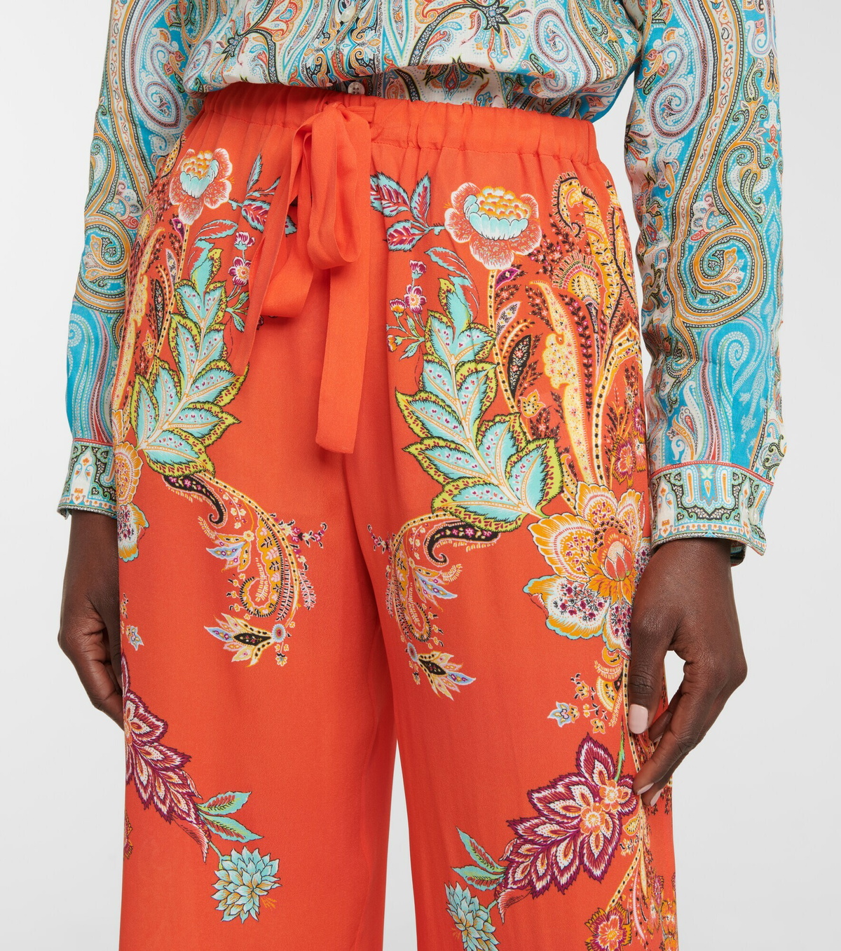 Etro - Paisley cropped pants
