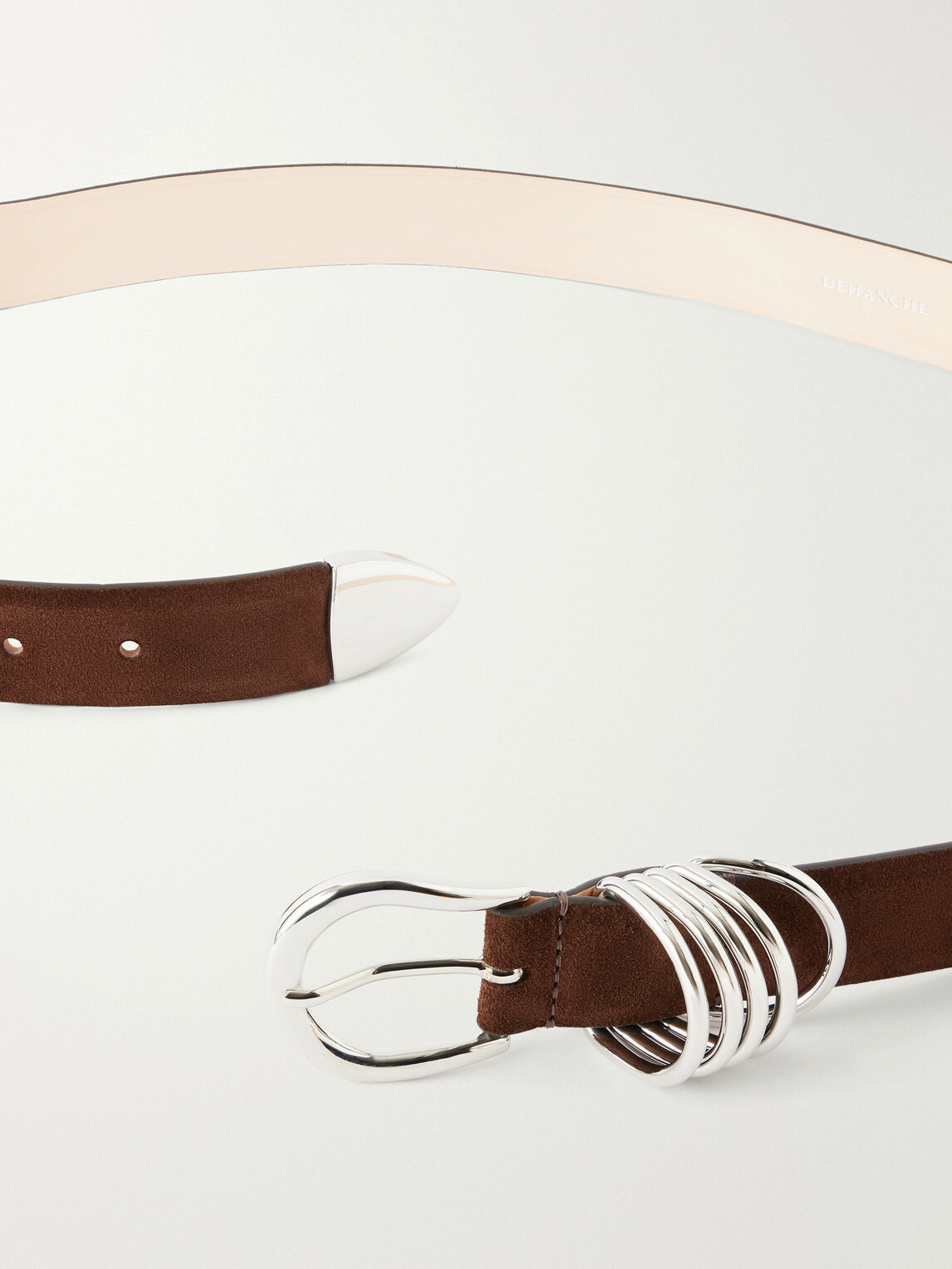 Déhanche - 3cm Hollyhock Suede Belt - Brown