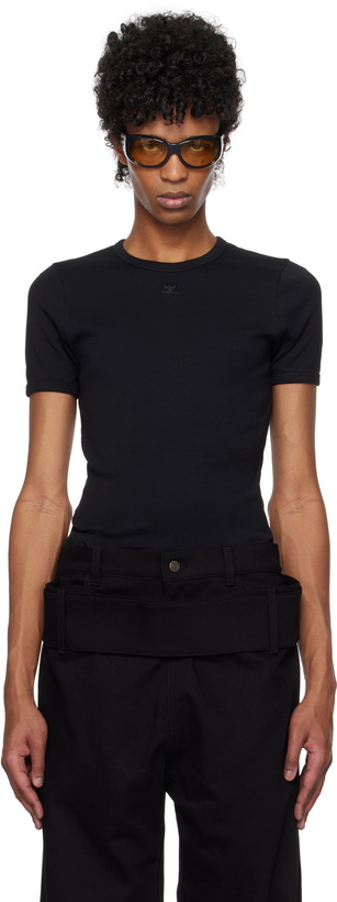 Photo: Courrèges Black Signature Contrast T-shirt