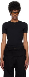 Courrèges Black Signature Contrast T-shirt
