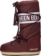 Moon Boot Burgundy Icon Nylon Boots