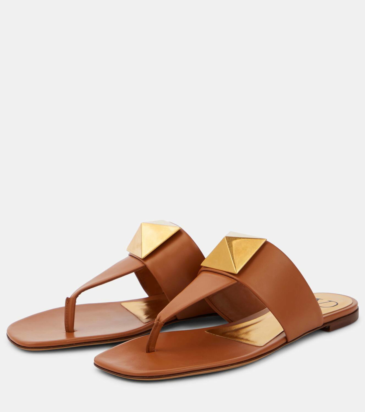 Valentino Garavani One Stud leather thong sandals Valentino