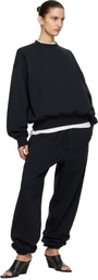 Fear of God ESSENTIALS Black Classic Crewneck Sweatshirt