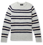 Howlin' - Isle of Magic Striped Brushed-Wool Sweater - Gray