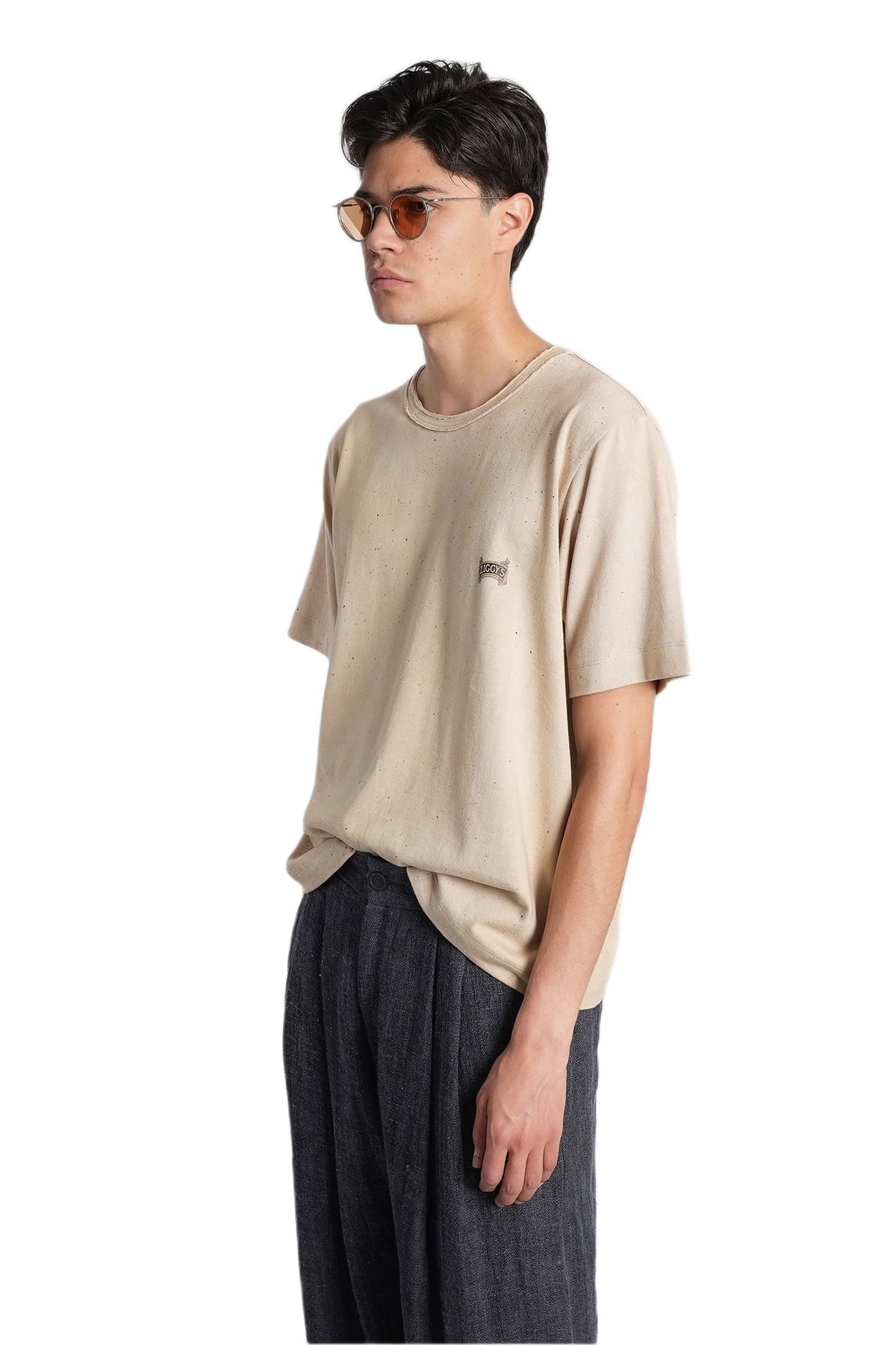 Ziggy Chen T-shirt In Beige Cotton