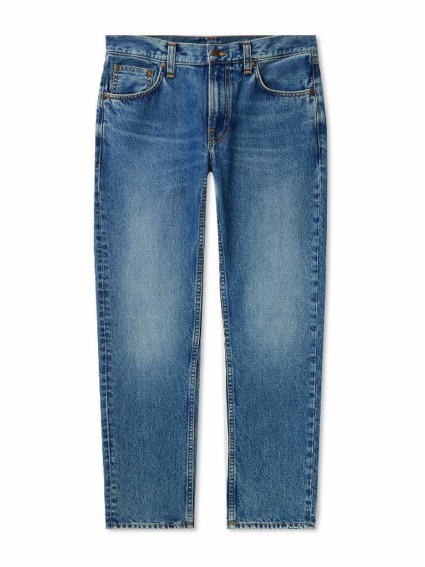 Photo: Nudie Jeans - Gritty Jackson Straight-Leg Jeans - Blue