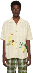 Andersson Bell White Floral Shirt