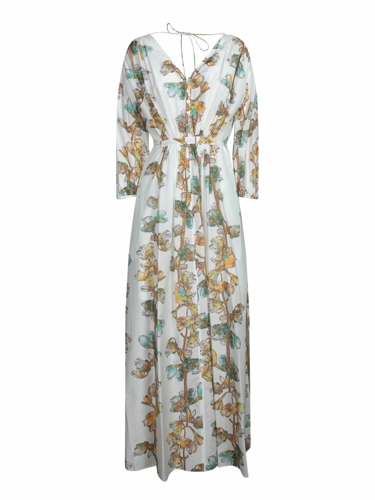 Paul Smith White Printed Long Dress